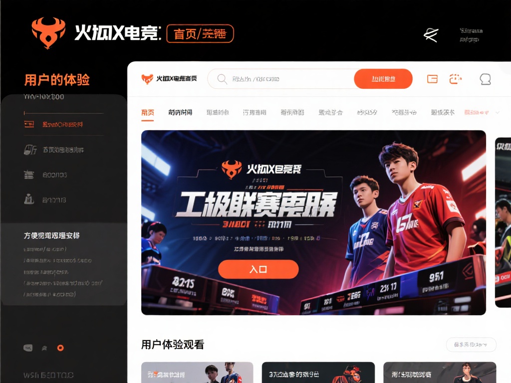 火狐电竞主页通常会以大幅海报或横幅的形式展示顶级赛