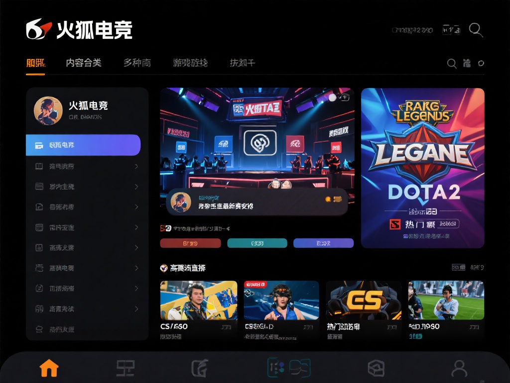 赛事内容全面：火狐电竞支持许多主流电竞游戏，包括《